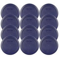 Pyrex 2 Cup Blue Round Storage Lid/Cover #7200-PC for Glass Mixing Bowls - 12 Pack
