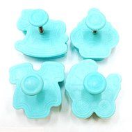 Tinksky Cute 3D Baby Shirt Bottle Pushchair Rocking Horse Shaped Cake Fondant Cookies Plunger Cutters Molds Set... N3