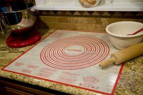 Ambrosial Silicone, Non-slip, 24x24 Inch Extra Large Mat, for Pastry, Dough, Pie Crust, with Measurements, Marshmallow... N4