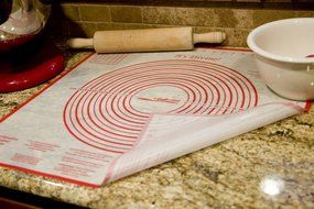Ambrosial Silicone, Non-slip, 24x24 Inch Extra Large Mat, for Pastry, Dough, Pie Crust, with Measurements, Marshmallow... N5