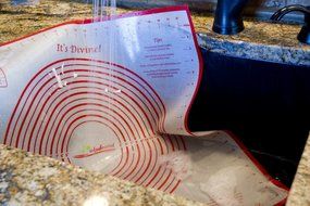 Ambrosial Silicone, Non-slip, 24x24 Inch Extra Large Mat, for Pastry, Dough, Pie Crust, with Measurements, Marshmallow... N9