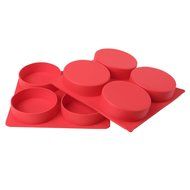 Silicone Burger Master 4 in 1 - Stuffed Burger Press Patty Maker Non-stick Freezer Storage Container, Circular... N8