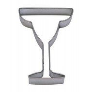 CybrTrayd Margarita Glass Cookie Cutter, 4&quot;, Silver