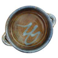 Stoneware 1.5-quart Baking Dish, Handmade Pottery, Earthy Blue Color N2