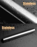 Peicees Rolling Pin French Style Stainless Steel Rolling Pin for Bakers Cookie &amp; Pastry Dough 16 inch N5