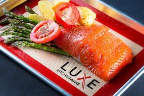 Non-Stick Silicone Baking Mats - Premium Quality - Fits Half Large (Standard) and Quarter Size Cooking Sheet Pans... N3