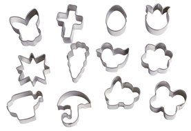 Wilton Easter 12pc Mini Metal Cookie Cutter Set N2