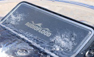 AudioFlood Gray Poolside Waterproof Bluetooth 10 Watt Speaker and Powerbank N2