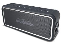 AudioFlood Gray Poolside Waterproof Bluetooth 10 Watt Speaker and Powerbank N3