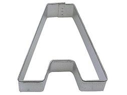 R&amp;M Letter A Cookie Cutter in Durable, Economical, Tinplated Steel
