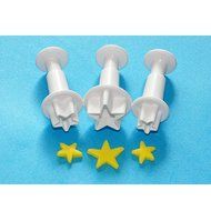 FOUR-C Baking Tools Star Cupcake Cutters Sugarcraft Cutter Kit for Cake Making Color White N2