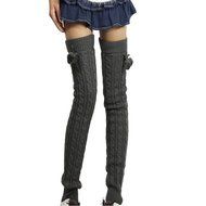 Ieasysexy Women Ladies Winter Fashion Leg Warmers Stocking Knit Thick Long Socks Lady Knit Crochet Legging Best... N2