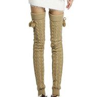 Ieasysexy Women Ladies Winter Fashion Leg Warmers Stocking Knit Thick Long Socks Lady Knit Crochet Legging Best... N5