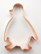 Santa&#039;s North Pole Penguin Copper Cookie Cutter