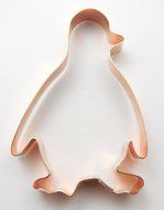 Santa&#039;s North Pole Penguin Copper Cookie Cutter N3