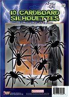 Forum Novelties 10 Piece Silhouette Shadow Spiders, Black