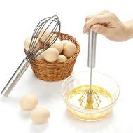 Chefaith 12&quot; Food-Grade Silicone Wired Balloon Whisk [Wooden Handle for Nice Grip] + 3&quot; Mini Whisk as Bonus -... N13