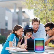 Bluetooth Speakers, YEONPHOM Super Bass Wireless Portable Outdoor Stereo Speaker with LED Colorful Light Build-in... N14