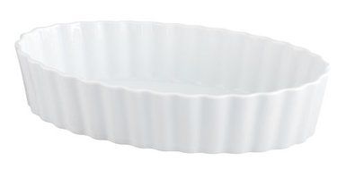 HIC 11.75&quot; x 2.5&quot; Deep Oval Baker, White