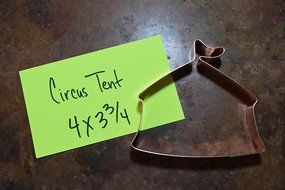 Under The Big Top Circus Tent Copper Cookie Cutter N2