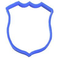 Police Badge Plast-Clusive Cookie Cutter 4" PC0156