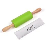 KLOUD City&reg; 9 INCH Mini Wooden Handle Silicone Home Kitchen Cake Rolling Pin (Random Color) N2