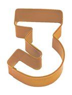 R&amp;M Number 5 Cookie Cutter Green With Brightly Colored, Durable, Baked-on Polyresin Finish N4