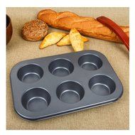 Aksautoparts 6 Round Bottom Dome Non-Stick Deep Mini Round Cake Cake Mold