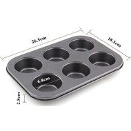 Aksautoparts 6 Round Bottom Dome Non-Stick Deep Mini Round Cake Cake Mold N2
