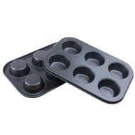 Aksautoparts 6 Round Bottom Dome Non-Stick Deep Mini Round Cake Cake Mold N6