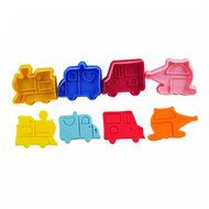 FOUR-C Cookie Cutters Cookie Stamper Car Model Cookie Molds Cutter Set for Cookie Making Color Colorful