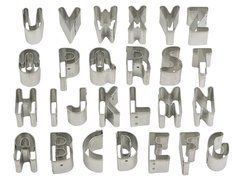 YOFAN Mini 26pcs English Alphabet Letters Cookie Cutters