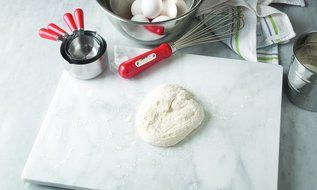 Fox Run Marble Pastry Board, Black, 12 x 16-inches N3