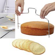 1x Cake Slicer Tool Kitchen Leveler 2 Wire Sponge Baking Loaf Cutter Cupcake N2