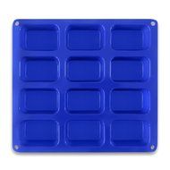 Silicone Baking Molds From BakeStar - 12 Cup Rectangle Shape - Super Premium Quality N2