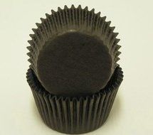 Black Glassine Greaseproof Cupcake Muffin