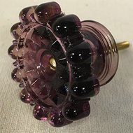Glass Knob Drawer Pull Handle - American Made (Jade) N5
