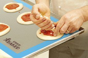 &Uuml;ber Baked Non-Stick Silicone Baking Mat Set - 2 Baking Mats for Half Size Baking Sheet. N5
