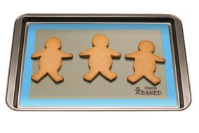 &Uuml;ber Baked Non-Stick Silicone Baking Mat Set - 2 Baking Mats for Half Size Baking Sheet. N7