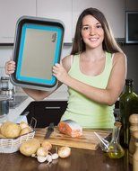 &Uuml;ber Baked Non-Stick Silicone Baking Mat Set - 2 Baking Mats for Half Size Baking Sheet. N8
