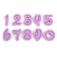 TANGCHU Alphabet And Number Shape Cookie Cutter Set 1.96*0.51inch Purple N5