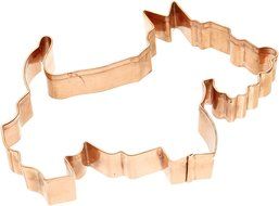 Old River Road Bulldog Shape Cookie Cutter, Copper N4