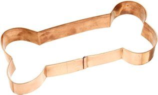 Old River Road Bulldog Shape Cookie Cutter, Copper N6