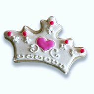 Crown Cookie Cutter, 3.5 inches wide and 2.5 inches tall N2