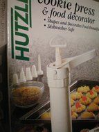 Hutzler Petite Cookie Press and Food Decorator ... Shapes and Decorates Food Beautifully ... Dishwasher Safe