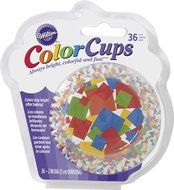 Wilton 415-2860 36 Count Confetti Baking Cups, Assorted N3