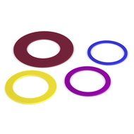 Eco-Friendly Silicone Rolling Pin Rings--4 set of 2 Band Set; Stretch Design; Guaranteed to Fit Standard Rolling... N5