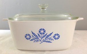 Corning Ware A-1 1/2-b 1.5 Liter Blue Cornflower Corningware Bake Dish with Pyrex Lid