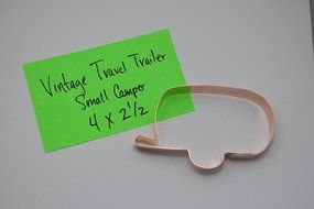 Vintage Travel Trailer / Small Camper Cookie Cutter N2