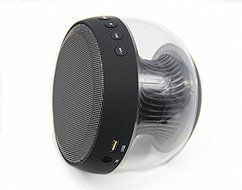 Smileto Multifunctional LED 3D Wireless Bluetooth Round Speaker With Plug-in Card, Waterproof, BASS, Call Function... N19